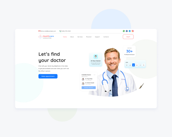 Сайт для медицинского учереждения