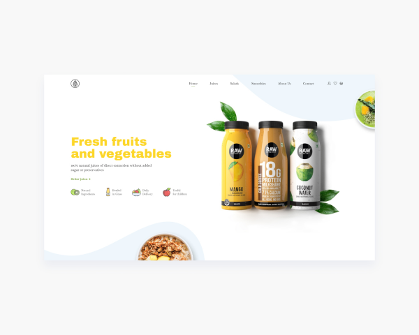 Лендинг для продажи полезных продуктов