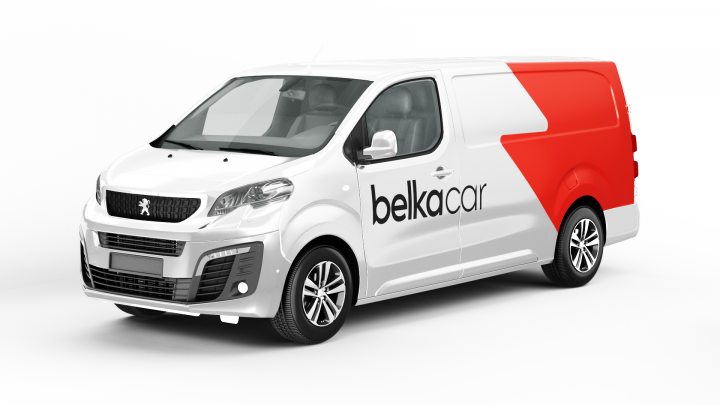 Фирменный стиль на автомобилях Belkacar