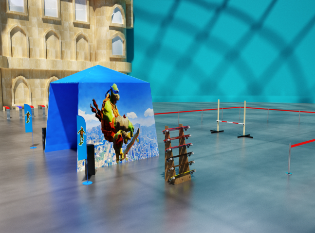 Москва. Остров мечты. Площадка для скейтбордистов