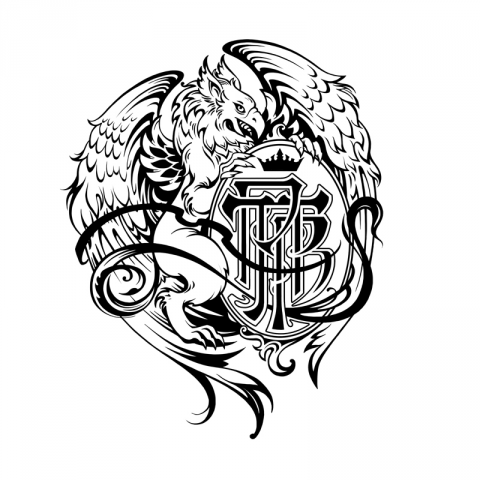 персональный знак с монограммой