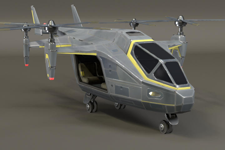 Sci-Fi Helicopter