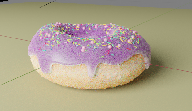 3D пончик в блендере