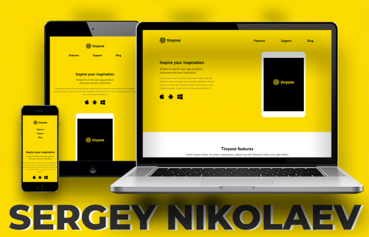 TinyOne // Адаптивный Landing Page