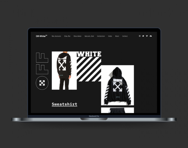 Главная страница «Off White» (Concept)