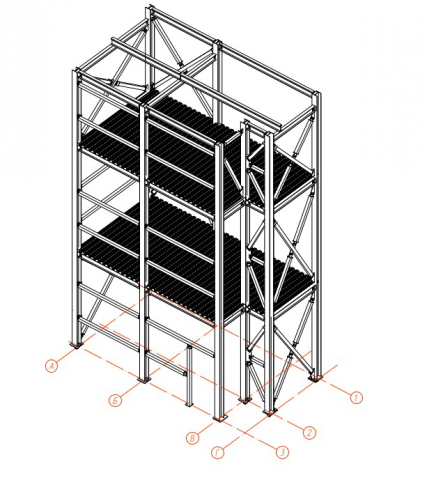 Проект здания в промышленной зоне.