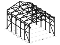 Проект ангара с кран-балкой из металлоконструкций