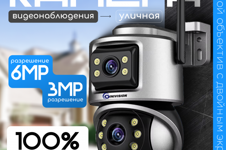 инфографика камера видеонаблюдения