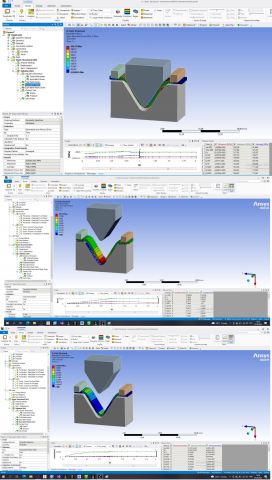 Модель штамповки заготовки из алюминия. Прочностной расчёт.