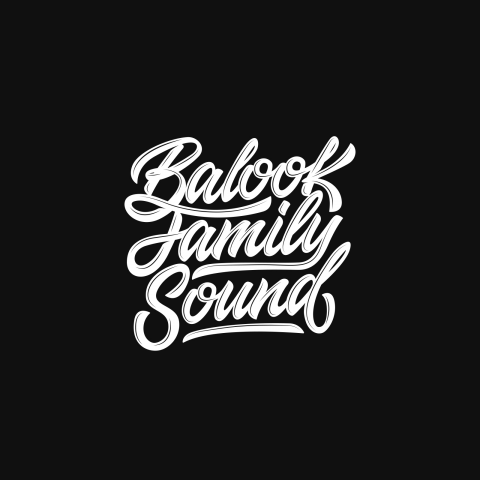 Леттеринг "Balook Family Sound"