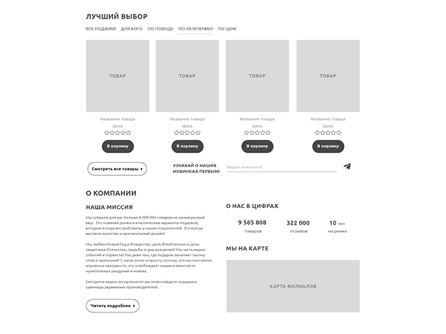 Прототип Интернет-магазина Present-To