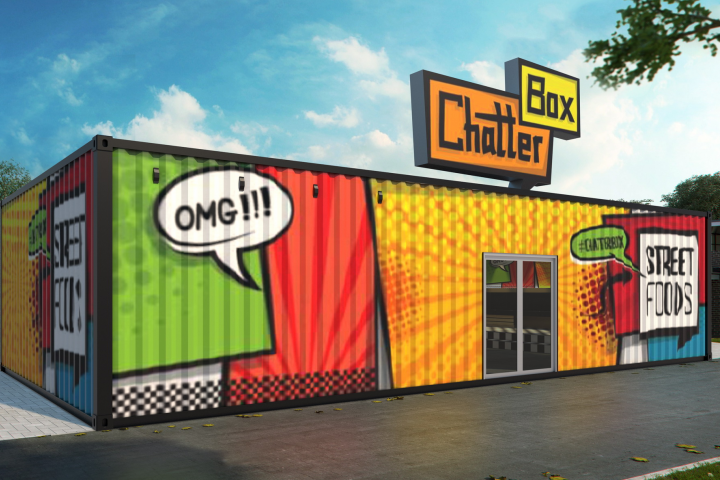 Дизайн кафе сети Chatter Box