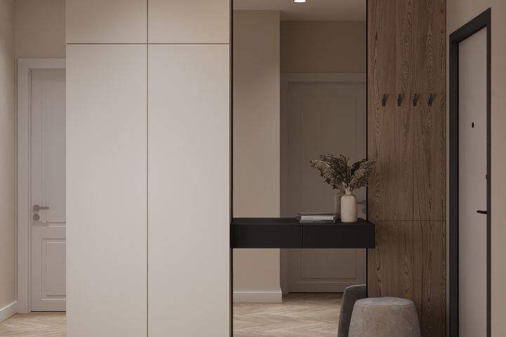 Прихожая + кухня