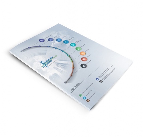 Буклет А4 компания "Климат Проект"