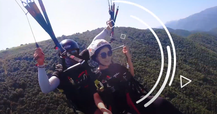 Лучшие моменты полета на параплане