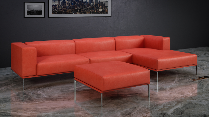 Визуализация дивана "Cassina"