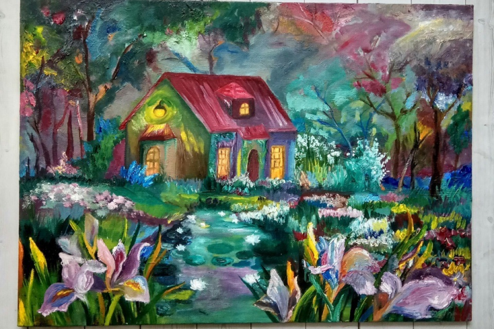 Рисунок от руки мастом