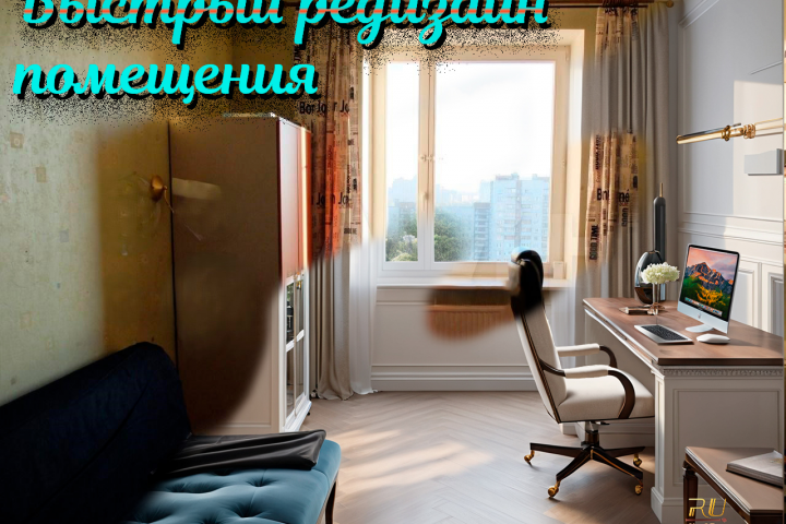 Экспресс дизайн интерьера комнаты