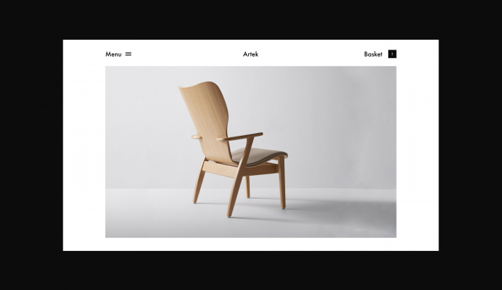 Веб-сайт мебельной компании Artek