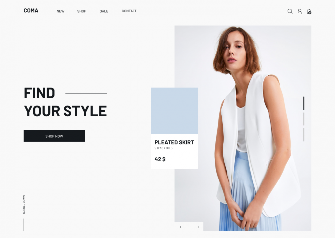 Веб-сайт интернет магазина