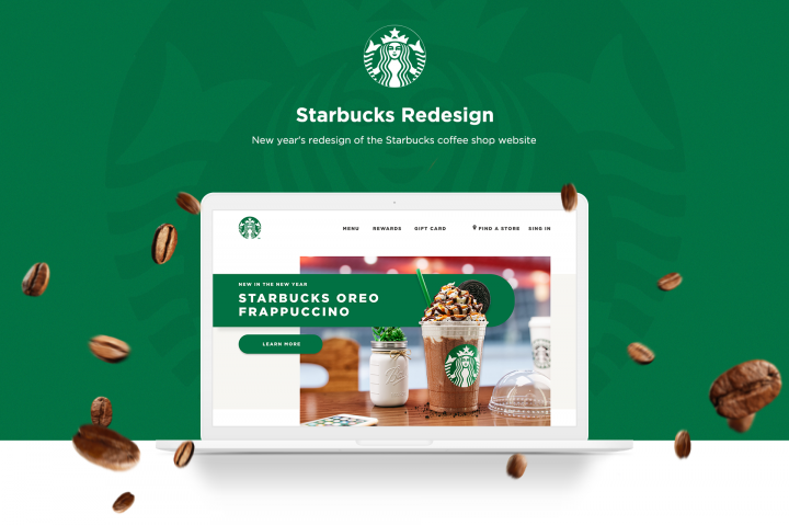 Редизайн landing page для Starbucks