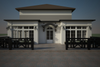 проект кафе-пристройки, варианты