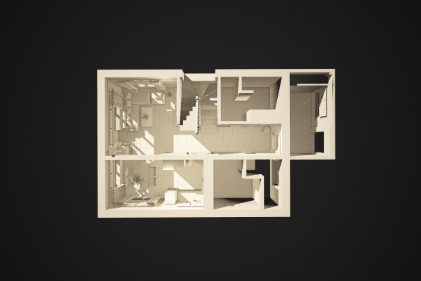 Интерьер частного дома. 1 этаж