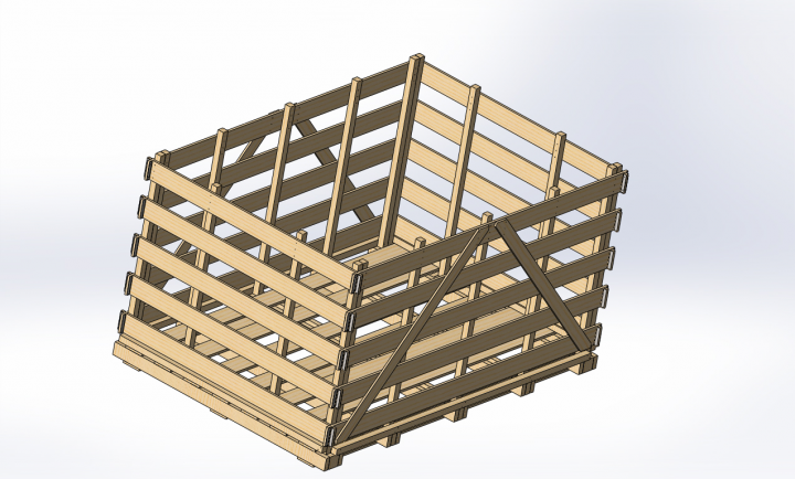 Ящик деревянный