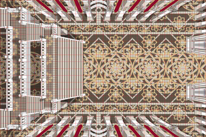 Карта для НРИ. Холл дворца мятежного планетарного г.Warhammer40k