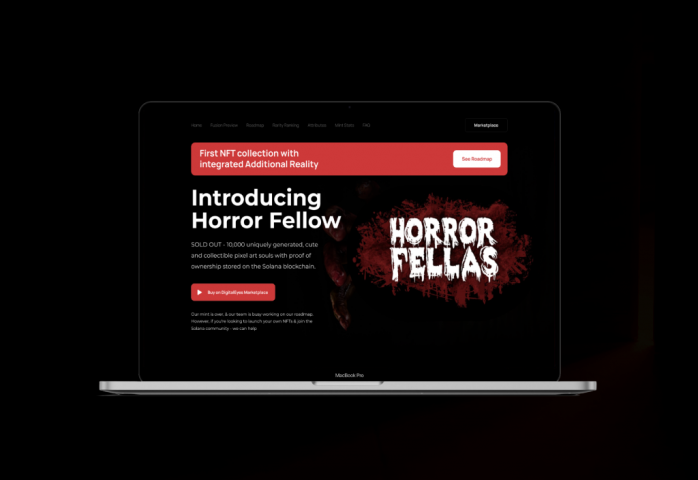 Landing page NFT