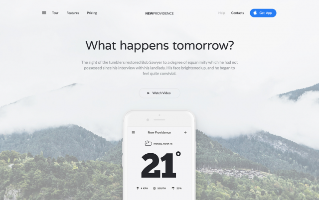 Сайт компании New Providence