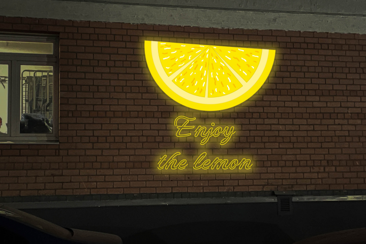 Декоративная светящаяся вывеска