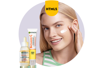 Анимированный банер для Garnier