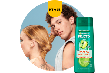 Анимированный банер Garnier Fructis