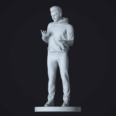 Статуэтка блогера на печать