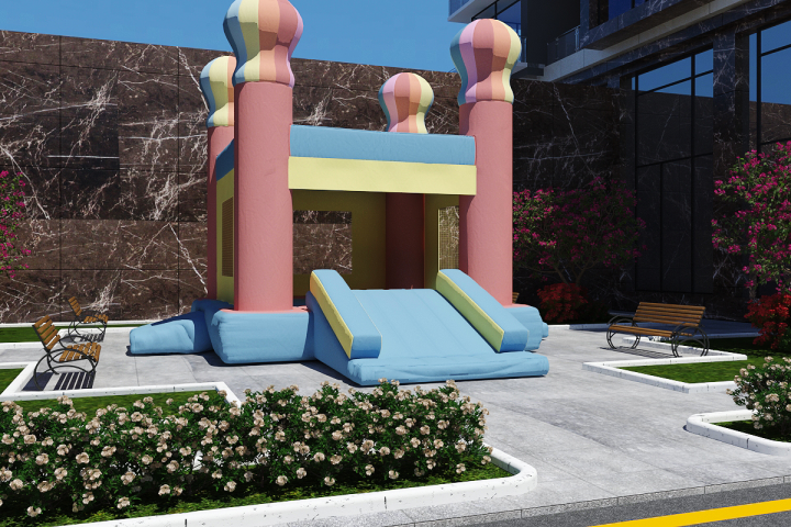 двор элитного комплекса