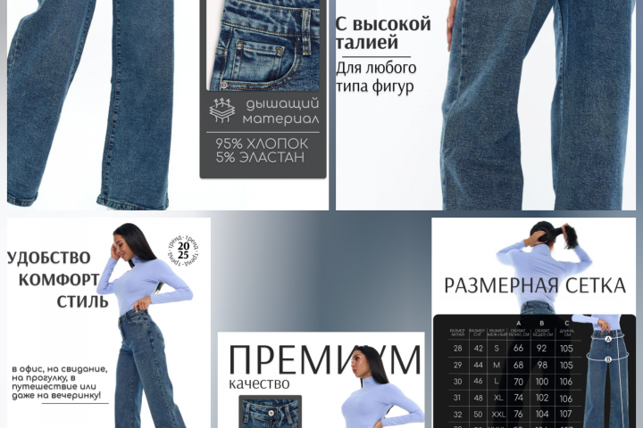 Инфографика. Джинсы