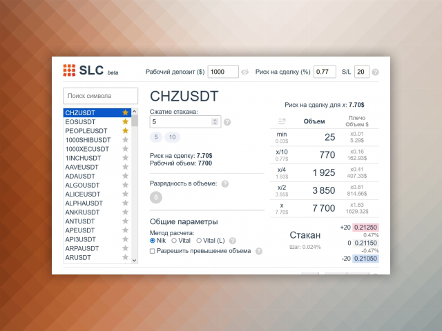 SLC - Scalping Lot Calculator