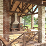 Дом с бане терраса