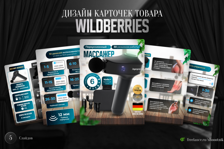 Дизайн карточек товара для Wildberries