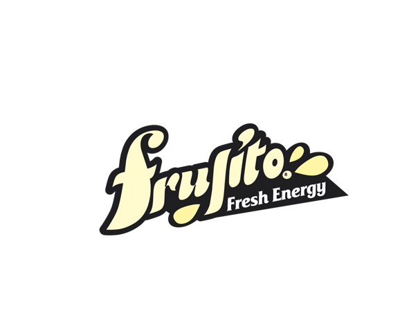 Frujito логотип для линейки фруктовых напитков