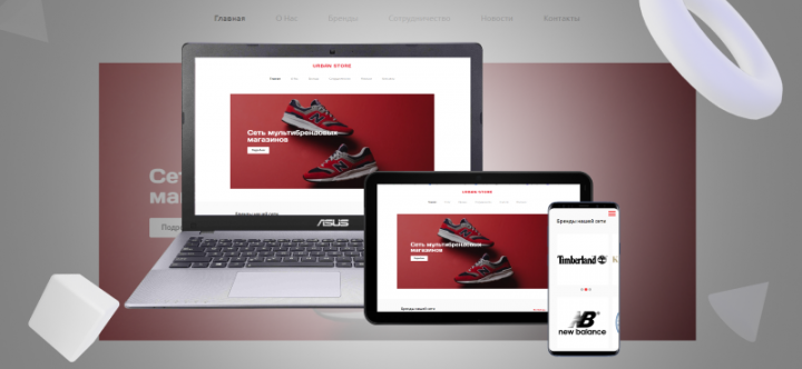 Разработка Интернет страницы на отдельный товар Онлайн магазина