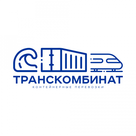 Дизайн логотипа компании контейнерных перевозок «Транскомбинат»