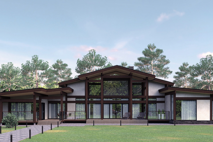 Проект фахверкового жилого дома в пос. Васильевка