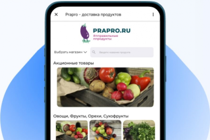 Web Apps в Telegram для интернет-магазина продуктов