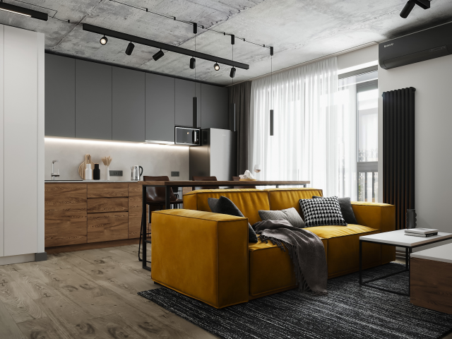 Дизайн проект квартиры 60 м2