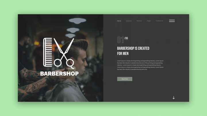 Дизайн сайта Barbershop