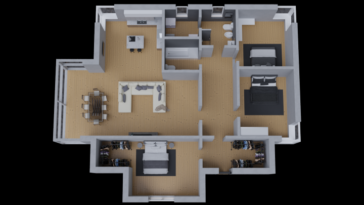 Визуализация дома по чертеж