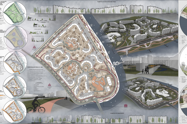 КП на тему: "Микрорайон на 8000 жителей"