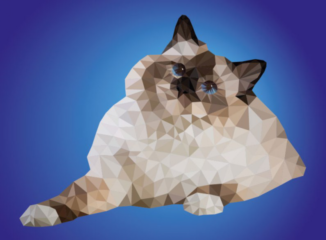 Векторная иллюстрация в стиле Low Poly